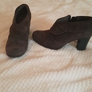 Clark's brown booties